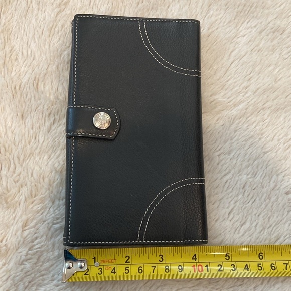 LONGCHAMP Vintage Black Leather Wallet - Picture 10 of 11